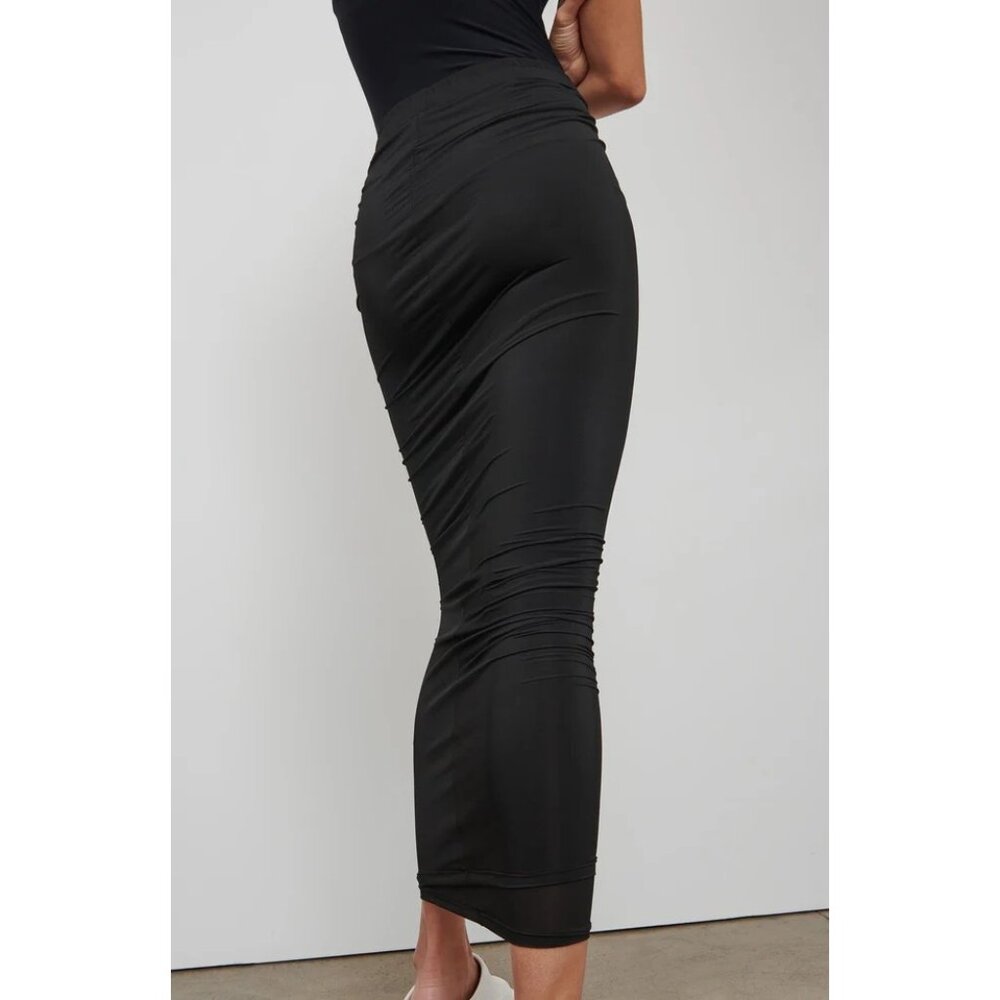 WARDROBE.NYC Layered Tube Skirt in Black Small New Womens Maxi Long - Picture 12 of 16